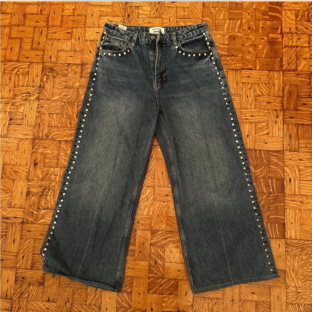 Reformation Cary studded jeans
